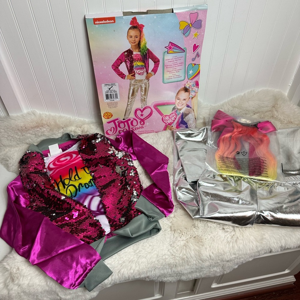 JoJo Siwa Pink and Silver Sequin Costume … Youth Small